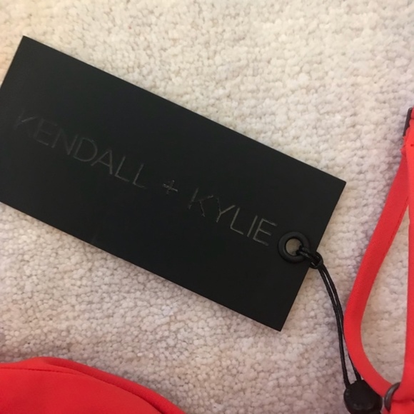 Kendall + Kylie Orange Crop Top XS M - Picture 7 of 8